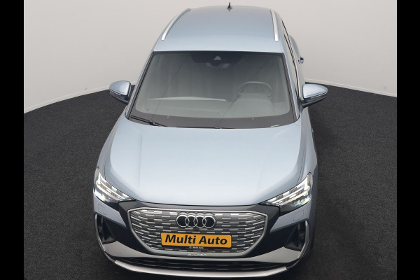 Audi Q4 e-tron 40 S Line 82 kWh 204pk Dealer O.H | Trekhaak Af Fabriek | Adaptive Cruise | Keyless | Lederen Sportstoelen Verwarmd | BLIS | Apple Carplay | Lane Assist | Virtual | Navigatie | DAB | 20"L.M |