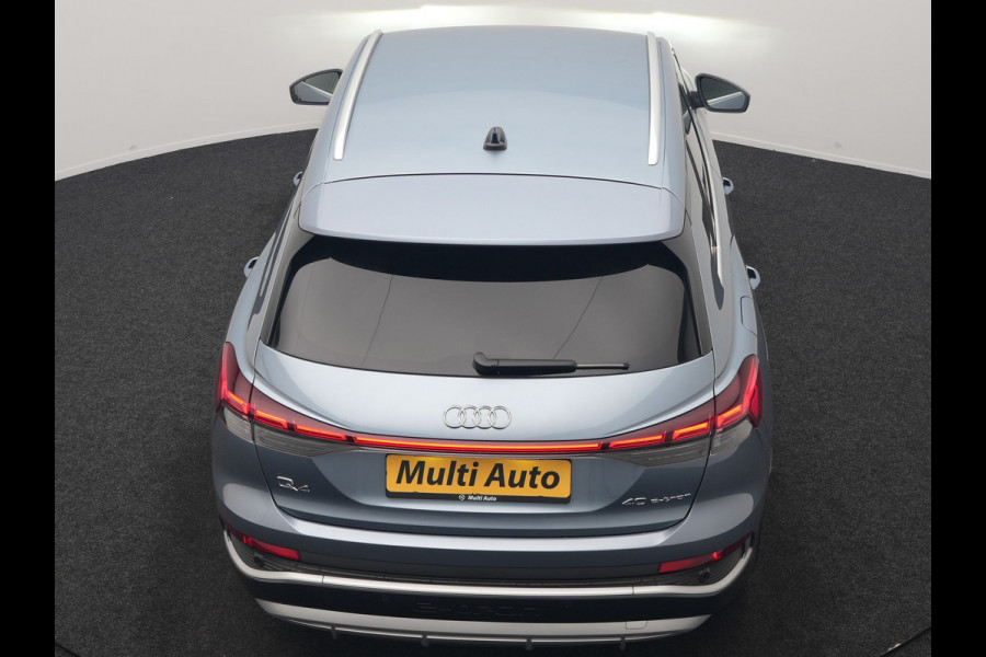 Audi Q4 e-tron 40 S Line 82 kWh 204pk Dealer O.H | Trekhaak Af Fabriek | Adaptive Cruise | Keyless | Lederen Sportstoelen Verwarmd | BLIS | Apple Carplay | Lane Assist | Virtual | Navigatie | DAB | 20"L.M |