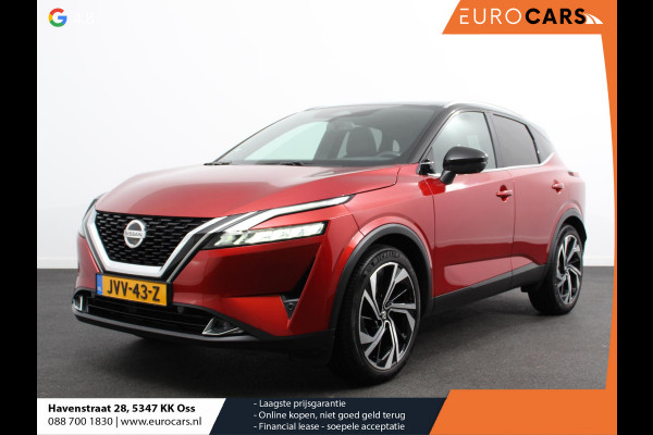 Nissan QASHQAI 1.3 MHEV Xtronic Tekna Plus Navigatie Climate control Head up leder LMV Camera 360 Panorama dak Electrisch bedienbare achterklep
