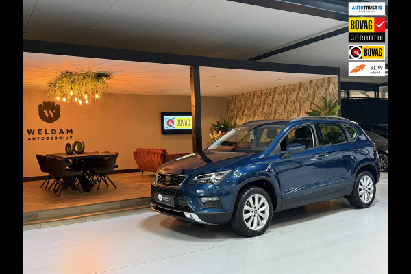 Seat Ateca 1.0 EcoTSI Style Edition|Lava Blue|Dealer Onderhouden|AllSeason|Virtual Cockpit|LED|Navi|CarPlay|Cruise|PDC|Rijklaar