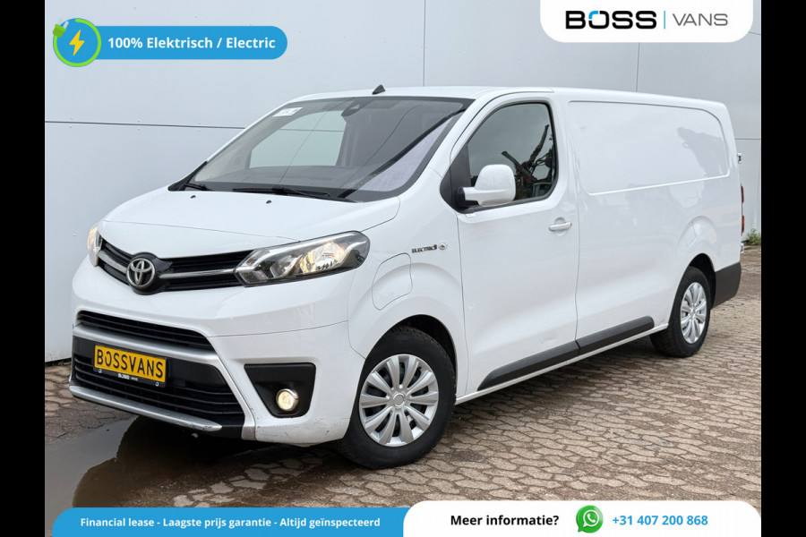 Toyota PROACE Electric 75kWh 136PK L2 Elektrisch 93.3% (SOH) 330km WLTP Snelladen Cruise Control Climate Control Carplay Navigatie 360° Camera Snelladen