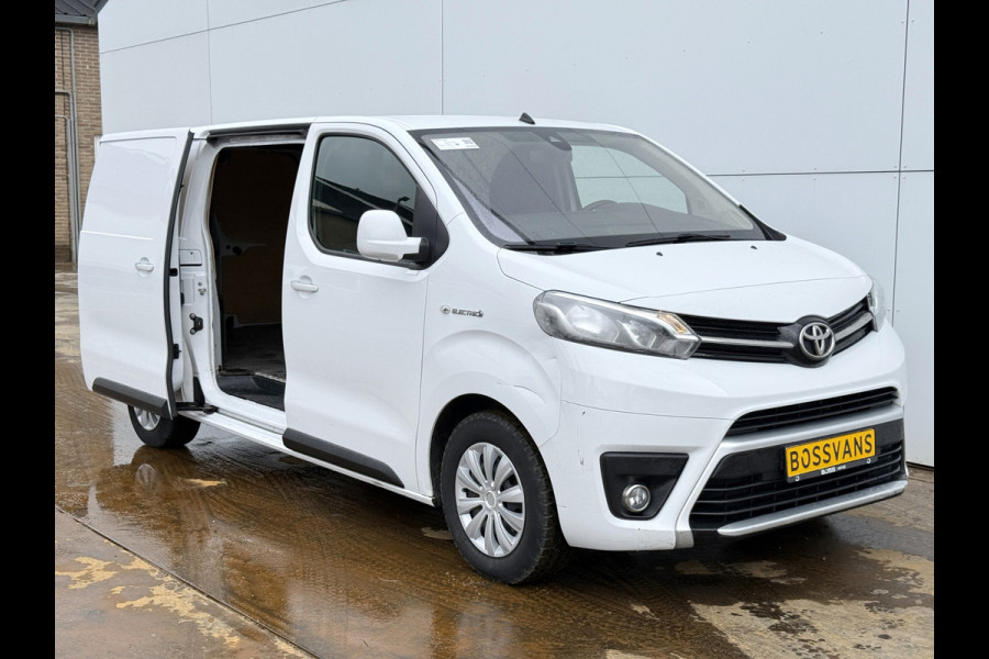 Toyota PROACE Electric 75kWh 136PK L2 Elektrisch 93.3% (SOH) 330km WLTP Snelladen Cruise Control Climate Control Carplay Navigatie 360° Camera Snelladen