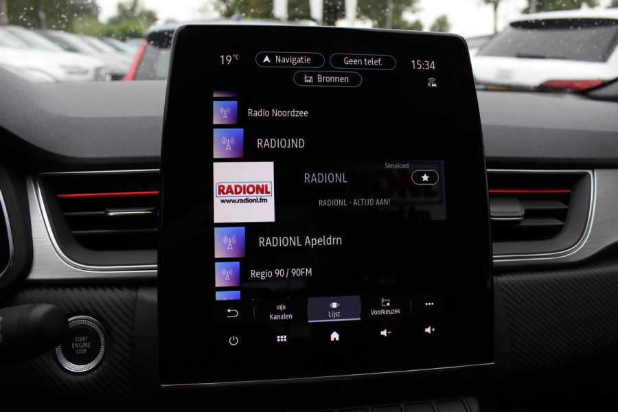 Renault Captur 1.3 mild hybrid 160 R.S. Line / Trekhaak / Camera / CarPlay / Keyless / 18'' / Half leder / DAB / Cruise Control