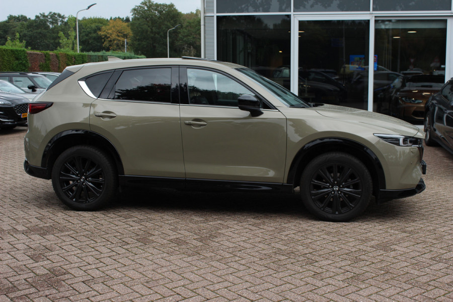 Mazda CX-5 2.0 e-SkyActiv-G M Hybrid 165 Homura / Trekhaak / Schuifdak / 360Camera / Head-up / Leder / 19'' / Bose / Keyless / Stoelventilatie+Verwarmd / Dodehoek / DAB / ACC