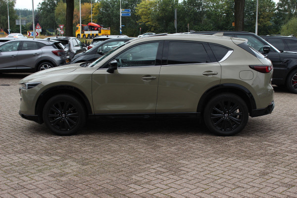 Mazda CX-5 2.0 e-SkyActiv-G M Hybrid 165 Homura / Trekhaak / Schuifdak / 360Camera / Head-up / Leder / 19'' / Bose / Keyless / Stoelventilatie+Verwarmd / Dodehoek / DAB / ACC