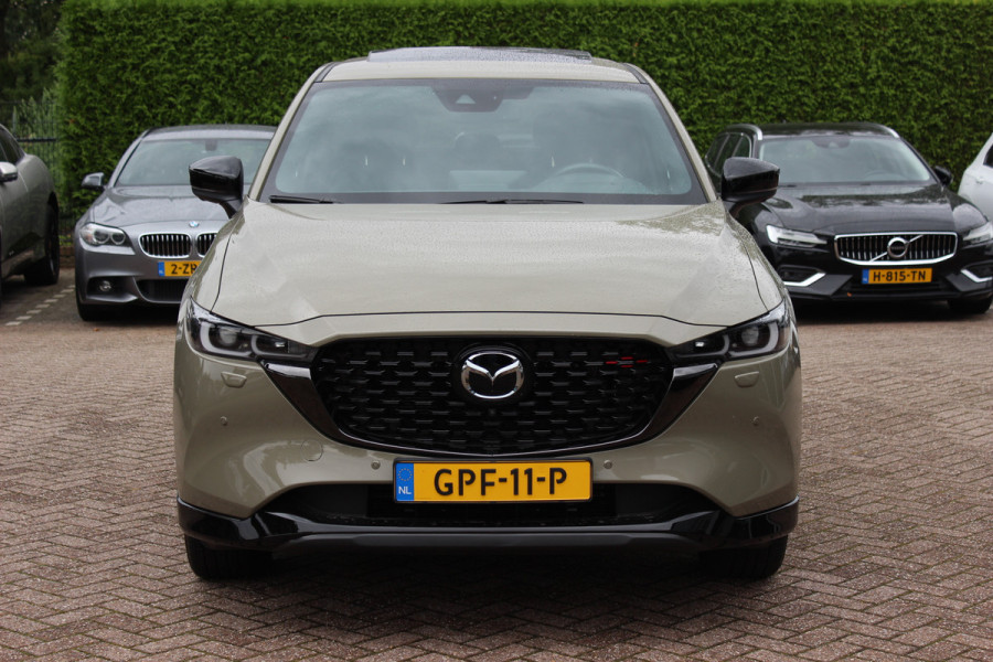 Mazda CX-5 2.0 e-SkyActiv-G M Hybrid 165 Homura / Trekhaak / Schuifdak / 360Camera / Head-up / Leder / 19'' / Bose / Keyless / Stoelventilatie+Verwarmd / Dodehoek / DAB / ACC