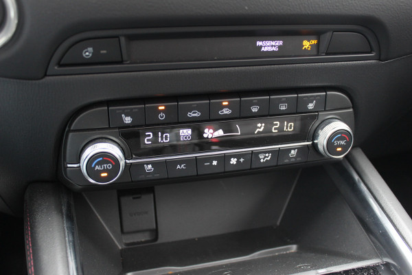 Mazda CX-5 2.0 e-SkyActiv-G M Hybrid 165 Homura / Trekhaak / Schuifdak / 360Camera / Head-up / Leder / 19'' / Bose / Keyless / Stoelventilatie+Verwarmd / Dodehoek / DAB / ACC