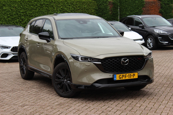 Mazda CX-5 2.0 e-SkyActiv-G M Hybrid 165 Homura / Trekhaak / Schuifdak / 360Camera / Head-up / Leder / 19'' / Bose / Keyless / Stoelventilatie+Verwarmd / Dodehoek / DAB / ACC
