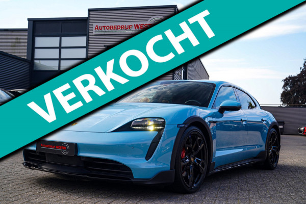 Porsche Taycan Cross Turismo 4S 93 kWh | 4 Wiel besturing | Bose | Camera | Ijsblauw Metallic | 490PK