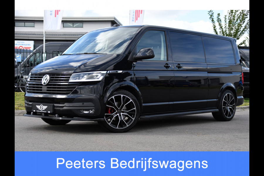 Volkswagen Transporter 2.0 TDI L2H1 30 DC Bulli Black Edition Adaptieve Cruise, Virtual, Camera, Carplay, Stoelverwarming, LED, 2 x Schuifdeur, Automaat, Trekhaak, Sensoren, Uniek!