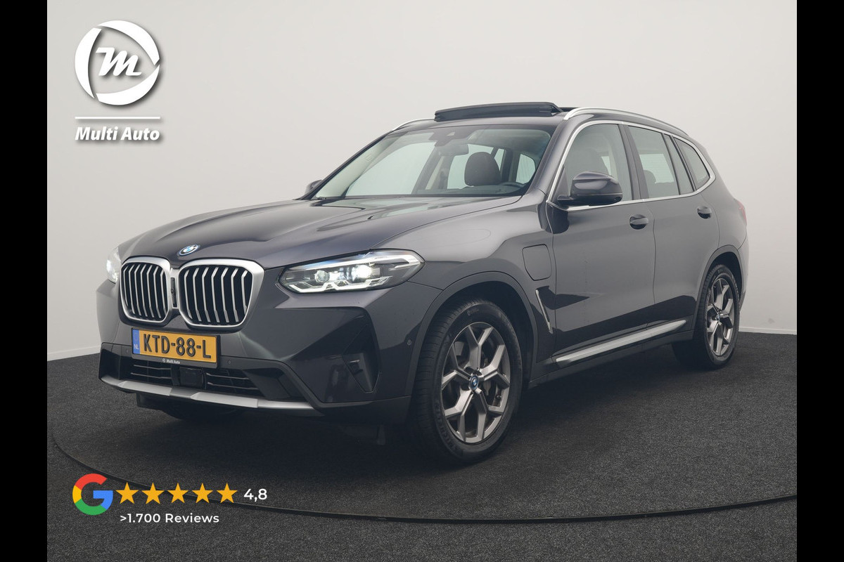 BMW X3 xDrive30e PHEV 293pk Dealer O.H | Panodak | 360 Camera | Adaptive Cruise | Head Up | Lederen Sportstoelen Verwarmd | Keyless | BLIS | Apple Carplay | Navigatie | Virtual | DAB | 19"L.M | Plug In Hybrid |