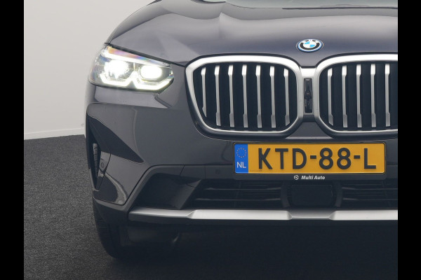 BMW X3 xDrive30e PHEV 293pk Dealer O.H | Panodak | 360 Camera | Adaptive Cruise | Head Up | Lederen Sportstoelen Verwarmd | Keyless | BLIS | Apple Carplay | Navigatie | Virtual | DAB | 19"L.M | Plug In Hybrid |