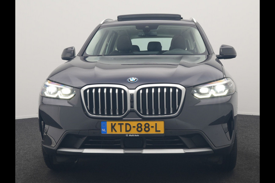 BMW X3 xDrive30e PHEV 293pk Dealer O.H | Panodak | 360 Camera | Adaptive Cruise | Head Up | Lederen Sportstoelen Verwarmd | Keyless | BLIS | Apple Carplay | Navigatie | Virtual | DAB | 19"L.M | Plug In Hybrid |
