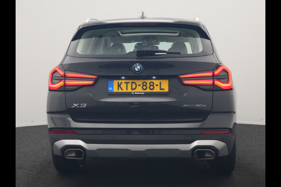 BMW X3 xDrive30e PHEV 293pk Dealer O.H | Panodak | 360 Camera | Adaptive Cruise | Head Up | Lederen Sportstoelen Verwarmd | Keyless | BLIS | Apple Carplay | Navigatie | Virtual | DAB | 19"L.M | Plug In Hybrid |
