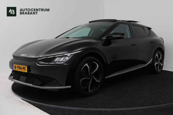 Kia Ev6 Plus Advanced 77.4 kWh (PANORAMADAK, STUUR-/STOELVERWARMING, SFEERVERLICHTING, MERIDIAN, EIGENAAR, MEMORY, AUTOPILOT)