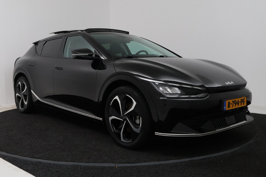 Kia Ev6 Plus Advanced 77.4 kWh (PANORAMADAK, STUUR-/STOELVERWARMING, SFEERVERLICHTING, MERIDIAN, EIGENAAR, MEMORY, AUTOPILOT)
