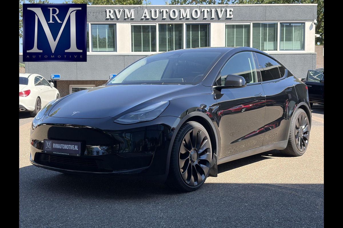Tesla Model Y Performance AWD 75 kWh SOH 95% | 21 INCH TURBINE VELGEN| TESLA FABRIEKSGARANTIE T/M 01-2027 of 80.000KM!| RESTERENDE FABRIEKSGARANTIE OP DE HOOGVOLTACCU + AANDRIJFLIJN T/M 01-2031 of 192.000KM!