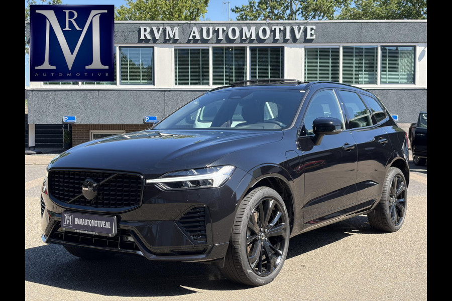 Volvo XC60 2.0 T6 Plug-in hybrid AWD Plus Black Edition EL. TREKHAAK | DEALER ONDERHOUDEN | STOEL VERWARMING VOOR EN ACHTER | PANORAMA DAK | 360 GRADEN CAMERA | ELEK. STOELEN MET GEHEUGEN | 12 MAANDEN BOVAG GARANTIE