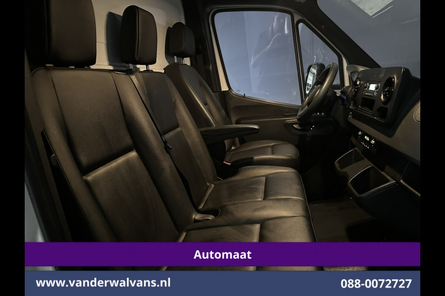 Mercedes-Benz Sprinter 315 CDI 150pk 9G-Tronic Automaat Bakwagen 21m3 KUUB Laadklep Zijdeur Euro6 Airco | Lat om Lat betimmering Leder, Bijrijdersbank
