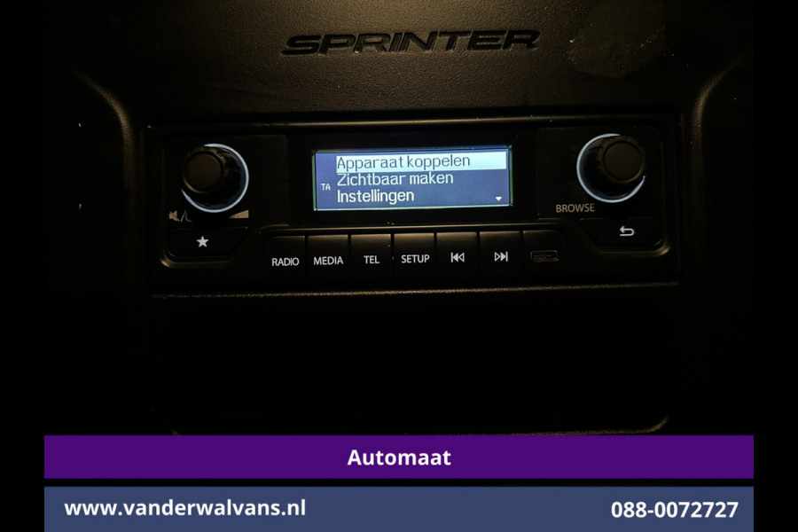 Mercedes-Benz Sprinter 315 CDI 150pk 9G-Tronic Automaat Bakwagen 21m3 KUUB Laadklep Zijdeur Euro6 Airco | Lat om Lat betimmering Leder, Bijrijdersbank