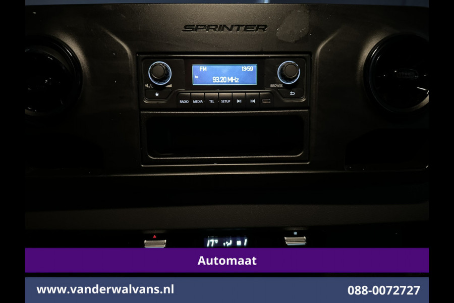 Mercedes-Benz Sprinter 315 CDI 150pk 9G-Tronic Automaat Bakwagen 21m3 KUUB Laadklep Zijdeur Euro6 Airco | Lat om Lat betimmering Leder, Bijrijdersbank