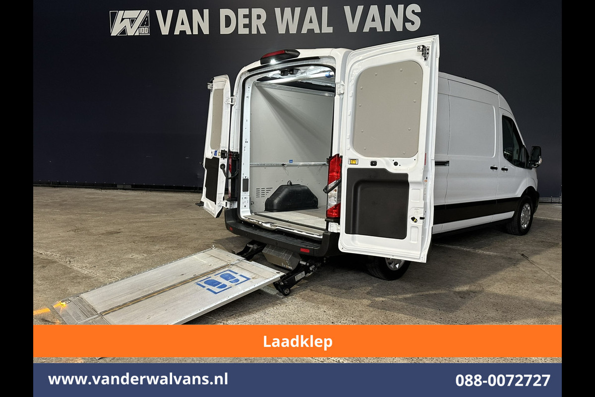 Ford Transit 2.0 TDCI 131pk L3H2 ** Laadklep ** Euro6 Airco | Camera | Navigatie | Apple Carplay | Adaptieve Cruisecontrol Android Auto, Parkeersensoren, Verwarmde voorruit, Stoelverwarming, Bijrijdersbank