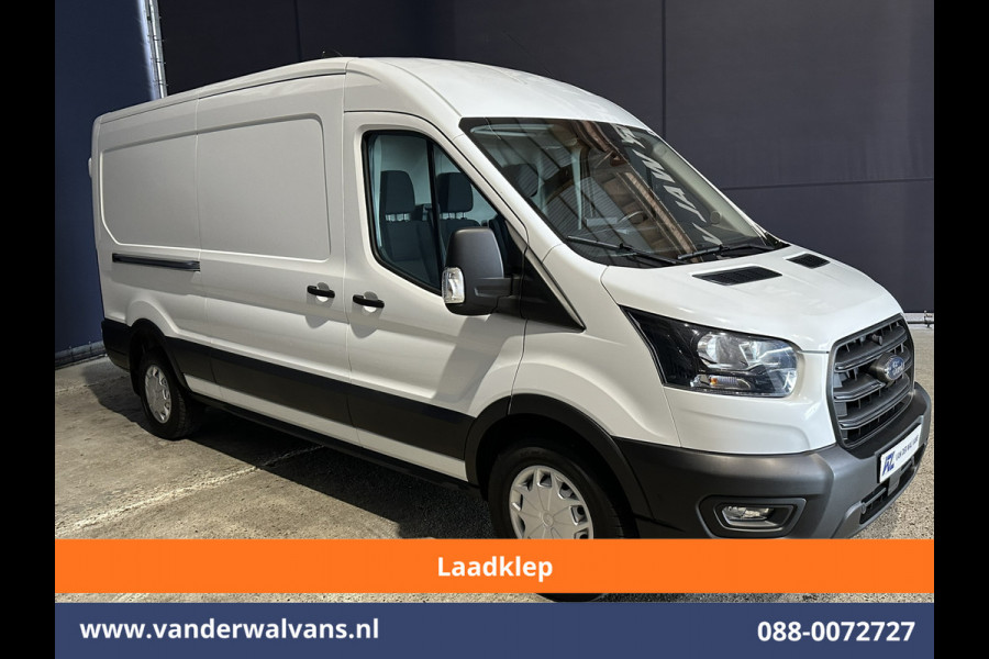 Ford Transit 2.0 TDCI 131pk L3H2 ** Laadklep ** Euro6 Airco | Camera | Navigatie | Apple Carplay | Adaptieve Cruisecontrol Android Auto, Parkeersensoren, Verwarmde voorruit, Stoelverwarming, Bijrijdersbank