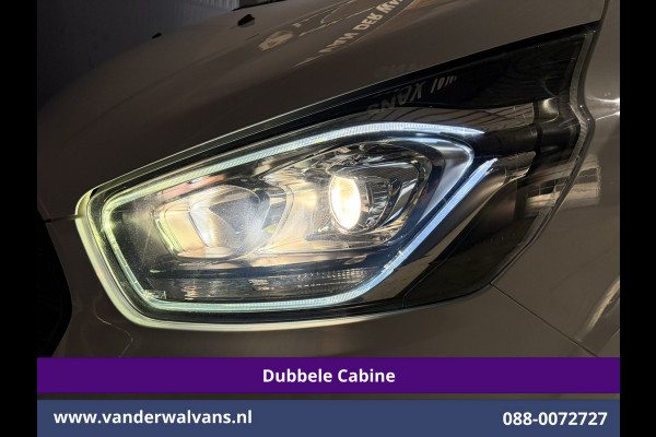 Ford Transit Custom 2.0 TDCI 130pk Automaat L2H1 Dubbele Cabine Euro6 Airco | 6-Zits | Camera | Navigatie | Apple Carplay Cruisecontrol, LED, Verwarmde voorruit, Stoelverwarming, Parkeersensoren, Achterklep