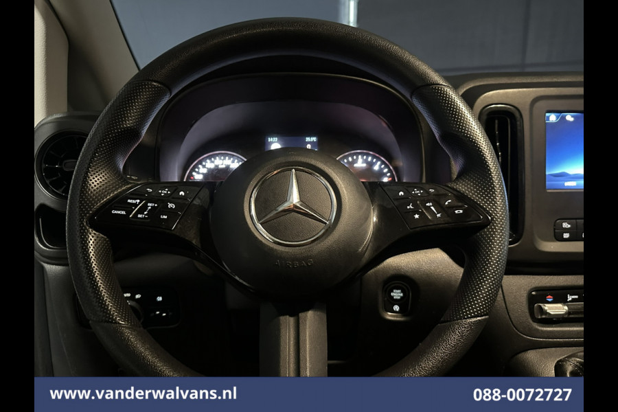 Mercedes-Benz Vito 116 CDI 164pk L2H1 2025 Model Euro6 Airco | Camera | XXL MBUX | Navigatie | Adaptieve Cruisecontrol | Stoelverwarming Parkeersensoren, Bijrijdersbank