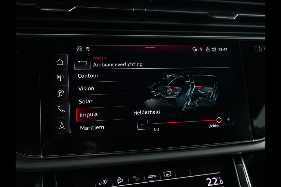 Audi Q8 55 TFSI e quattro Pro Line S | Panoramadak | NL-Auto | Dealeronderhouden | B&O | 360 Camera | Luchtvering | Adaptieve Cruise | Memory-Seats | Ambiance Interieur | Trekhaak | Stoelverwarming |