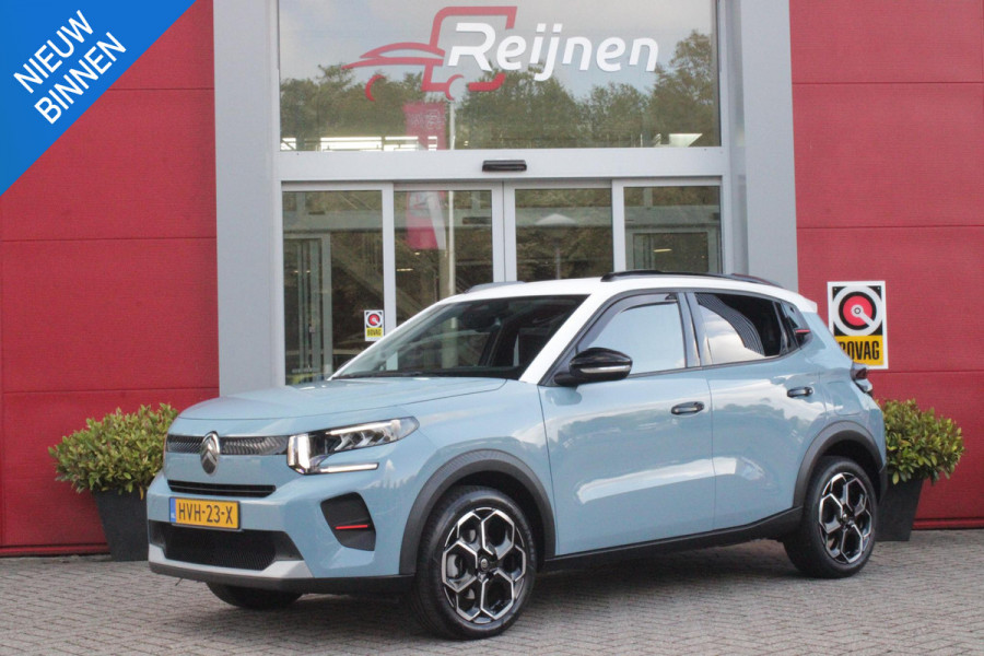 Citroën C3 1.2 100PK MAX | AFNEEMBARE TREKHAAK | POLAR WHITE DAK | MONTE CARLO BLUE | ACHTERUITRIJ CAMERA | 17" LICHTMETALEN VELGEN "ATACAMITE" | NAVIGATIE | DRAADLOZE APPLE CARPLAY/ANDROID AUTO | DRAADLOZE TELEFOONLADER | GETINTE ACHTERRUITEN | LED KOPLAMPEN | CLIMATE CONTROL | DAKRAILS "GLOSSY BLACK" | CRUISE CONTROL |