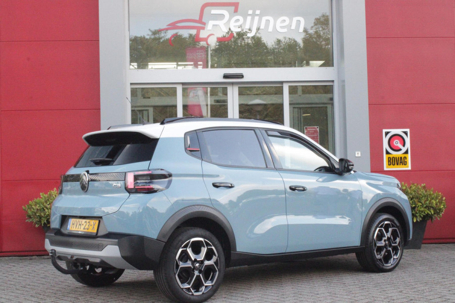 Citroën C3 1.2 100PK MAX | AFNEEMBARE TREKHAAK | POLAR WHITE DAK | MONTE CARLO BLUE | ACHTERUITRIJ CAMERA | 17" LICHTMETALEN VELGEN "ATACAMITE" | NAVIGATIE | DRAADLOZE APPLE CARPLAY/ANDROID AUTO | DRAADLOZE TELEFOONLADER | GETINTE ACHTERRUITEN | LED KOPLAMPEN | CLIMATE CONTROL | DAKRAILS "GLOSSY BLACK" | CRUISE CONTROL |
