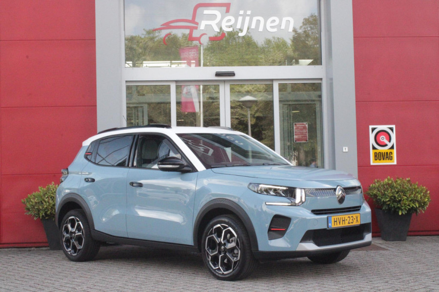 Citroën C3 1.2 100PK MAX | AFNEEMBARE TREKHAAK | POLAR WHITE DAK | MONTE CARLO BLUE | ACHTERUITRIJ CAMERA | 17" LICHTMETALEN VELGEN "ATACAMITE" | NAVIGATIE | DRAADLOZE APPLE CARPLAY/ANDROID AUTO | DRAADLOZE TELEFOONLADER | GETINTE ACHTERRUITEN | LED KOPLAMPEN | CLIMATE CONTROL | DAKRAILS "GLOSSY BLACK" | CRUISE CONTROL |