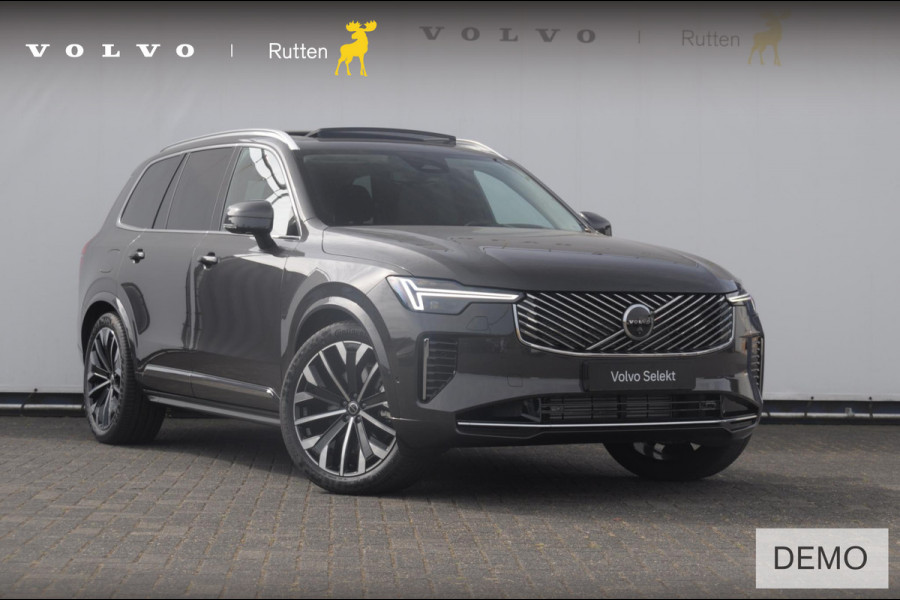 Volvo XC90 T8 408PK Automaat Plug-in hybrid AWD Ultra Bright / Luchtvering / Trekhaak / Panoramadak / Google services / Elektrisch bedienbare voorstoelen met geheugen / Stoelverwarming voor en achter