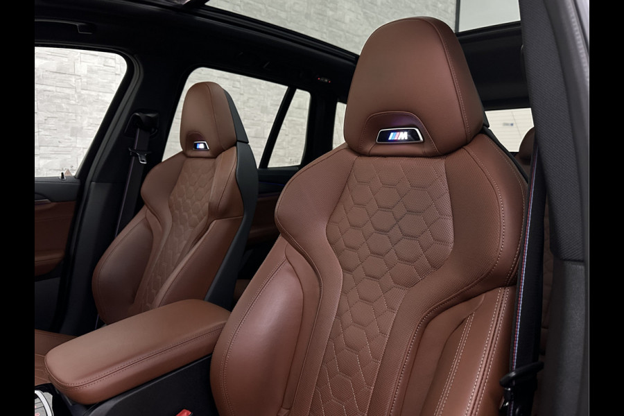 BMW X3 M 510pk Competition | 44dkm! | M-Sportuitlaat | Merino-Tartufo | Laser-LED | M-Seats | Stoelventilatie | TH 2400kg | M-Comp. Pakket | Live Cockpit Proff. | Headup | Stuur en Achterbank verw. | Alarm + Volg-5 | 12 maanden Bovag garantie | Rijklaarprijs. (160.000,= Nw.Prijs!