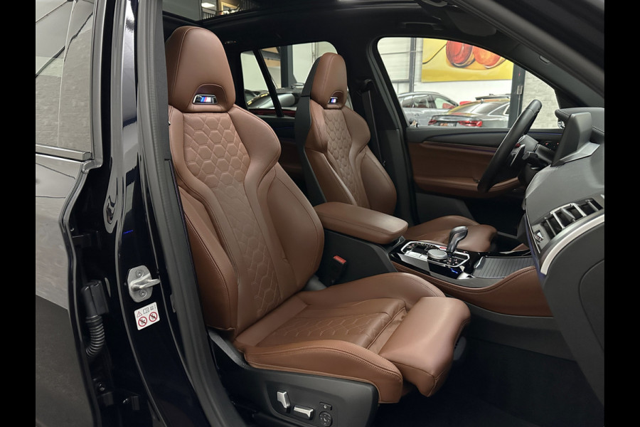 BMW X3 M 510pk Competition | 44dkm! | M-Sportuitlaat | Merino-Tartufo | Laser-LED | M-Seats | Stoelventilatie | TH 2400kg | M-Comp. Pakket | Live Cockpit Proff. | Headup | Stuur en Achterbank verw. | Alarm + Volg-5 | 12 maanden Bovag garantie | Rijklaarprijs. (160.000,= Nw.Prijs!