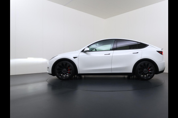 Tesla Model Y Performance AWD 75 kWh VAN:43.900,- VOOR:40.877,- UW HERFSTVOORDEEL:3.023,- SOH 94% | AFN. TREKHAAK | 21 INCH TURBINE VELGEN | TESLA GARANTIE T/M 01-2028 OF 80.000 KM | ACCU & AANDRIJFLIJN GARANTIE T/M 01-2032 OF 192.000 KM | ALL IN RIJKLAAR PRIJS |