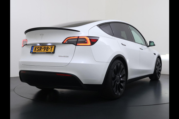 Tesla Model Y Performance AWD 75 kWh VAN:43.900,- VOOR:40.877,- UW HERFSTVOORDEEL:3.023,- SOH 94% | AFN. TREKHAAK | 21 INCH TURBINE VELGEN | TESLA GARANTIE T/M 01-2028 OF 80.000 KM | ACCU & AANDRIJFLIJN GARANTIE T/M 01-2032 OF 192.000 KM | ALL IN RIJKLAAR PRIJS |
