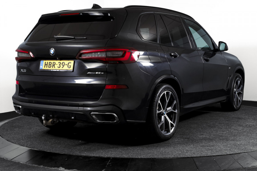 BMW X5 xDrive45e High Executive | S/K-Panodak | Dig. Cockpit | Adapt. Cruise | Stoel-+ Achterbankverw. | PDC | 360 Camera | NAV + App. Connect | ECC | Elek. Klep | Elek. Trekhaak | LM 20" |