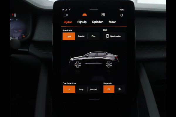 Polestar 2 Standard Range Single Motor 63kWh | SOH 89,7% | Memory | Stoelverwarming | Cruise control | Carplay | Navigatie | Bluetooth | Camera | Park assist | Interieurverlichting | Elektrische achterklep | Trekhaak