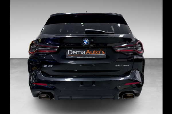BMW X3 XDrive30e M-SPORT PANO/LEDER/H-UP/360CAM/M-STOELEN/SFEERVERL/CARPLAY///