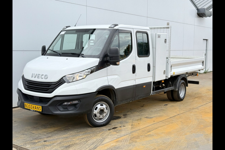Iveco Daily 35C16 3.0 Dubbele Cabine Kipper Dubbellucht 3,5t Trekhaak 6 Stoelen Airco Cruise Control Benne Tipper