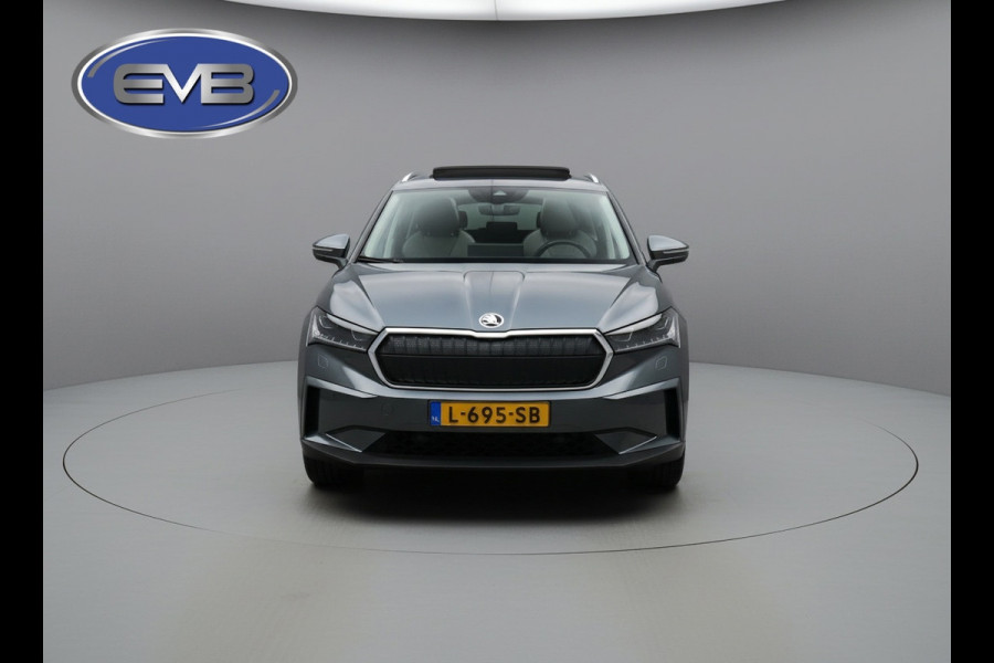 Škoda ENYAQ iV 80, panoramadak, electr bedienbare trekhaak, 1/2 lederen sportinterieur, achteruitrijcamera,vele opties1 e eigenaar