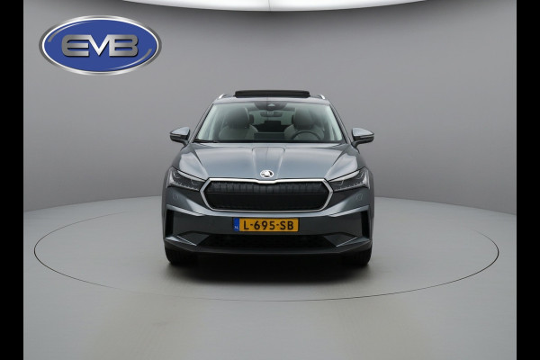 Škoda ENYAQ iV 80, panoramadak, electr bedienbare trekhaak, 1/2 lederen sportinterieur, achteruitrijcamera,vele opties1 e eigenaar