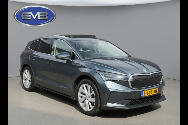 Škoda ENYAQ iV 80, panoramadak, electr bedienbare trekhaak, 1/2 lederen sportinterieur, achteruitrijcamera,vele opties1 e eigenaar