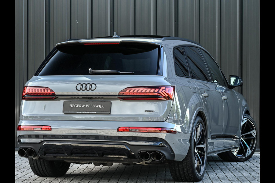 Audi Q7 60 TFSI e quattro Pro Line S Competition | Panoramadak | Carbon Interieur | Alcantara Hemel | 360 Camera | HUD | Bose | Massage + Ventilatie | Luchtvering | Soft Close | Memory Seats | Ambiance Interieur |