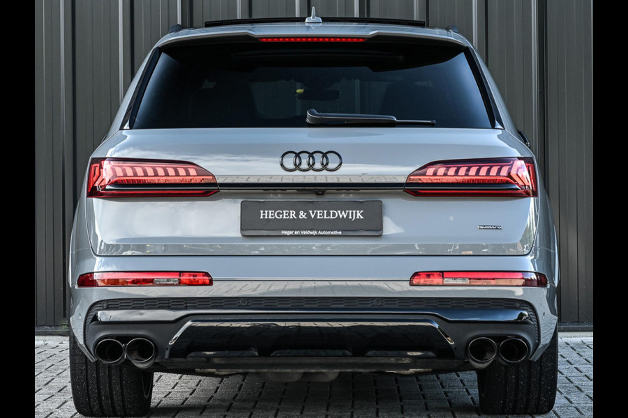 Audi Q7 60 TFSI e quattro Pro Line S Competition | Panoramadak | Carbon Interieur | Alcantara Hemel | 360 Camera | HUD | Bose | Massage + Ventilatie | Luchtvering | Soft Close | Memory Seats | Ambiance Interieur |