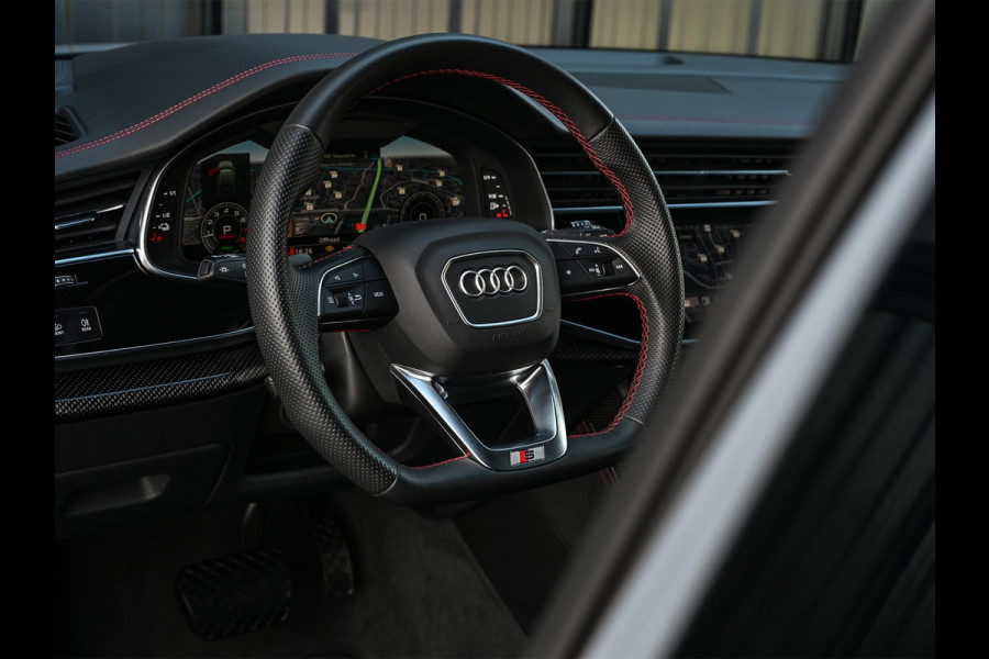 Audi Q7 60 TFSI e quattro Pro Line S Competition | Panoramadak | Carbon Interieur | Alcantara Hemel | 360 Camera | HUD | Bose | Massage + Ventilatie | Luchtvering | Soft Close | Memory Seats | Ambiance Interieur |