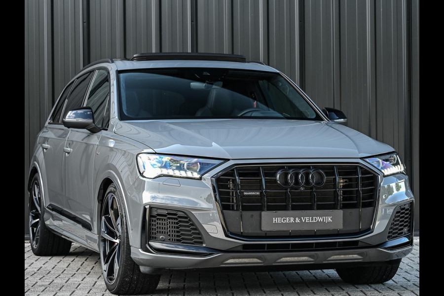 Audi Q7 60 TFSI e quattro Pro Line S Competition | Panoramadak | Carbon Interieur | Alcantara Hemel | 360 Camera | HUD | Bose | Massage + Ventilatie | Luchtvering | Soft Close | Memory Seats | Ambiance Interieur |