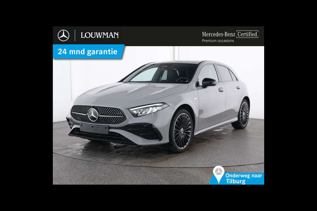 Mercedes-Benz A-Klasse 250 e AMG Plug-In Hybride AMG Line | Night Pakket | 19 Inch AMG Velgen | Parkeerpakket met achteruitrijcamera | Ledkoplampen. Inclusief 24 maanden Mercedes-Benz Certified garantie voor Europa.